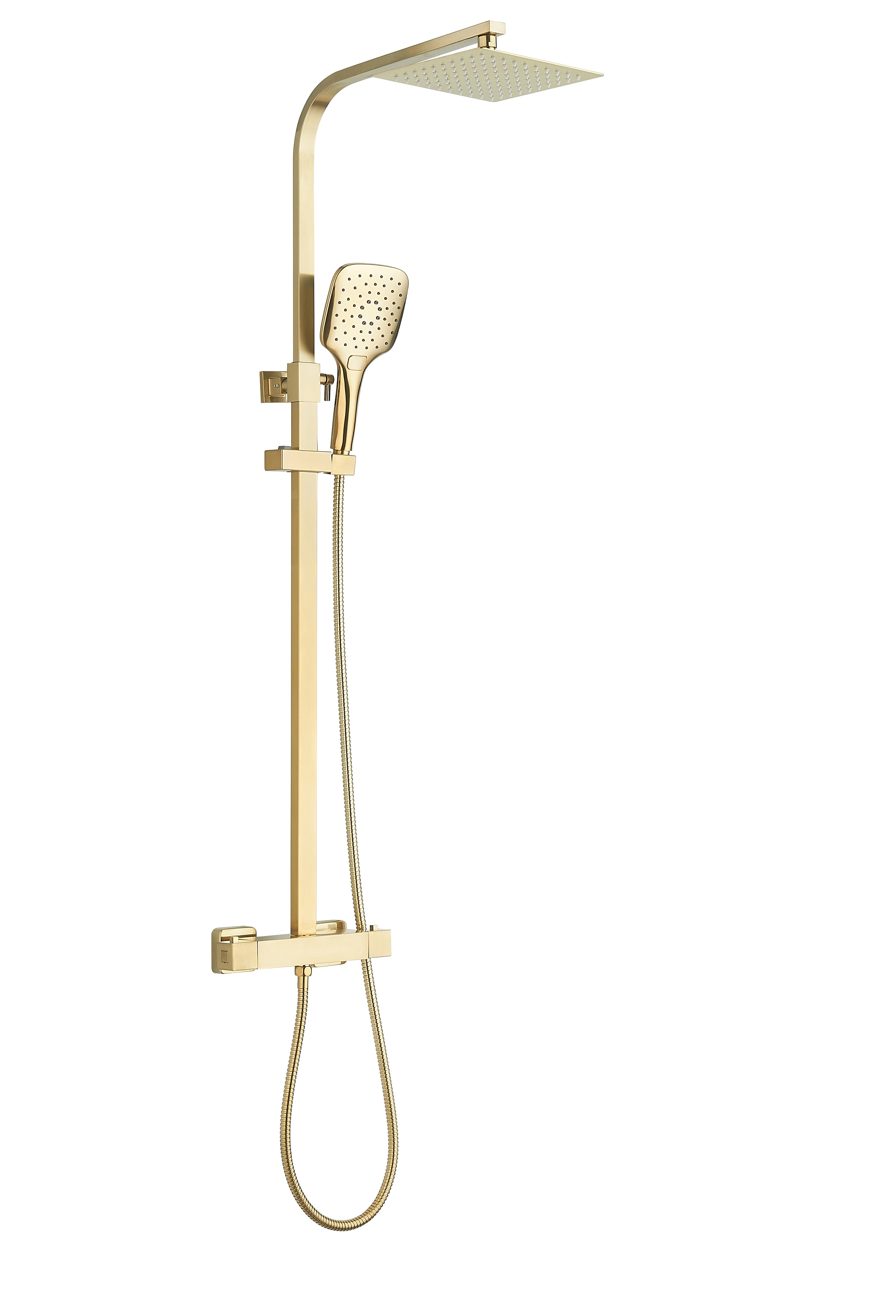 Menai Premium Square Thermostatic Overhead Shower