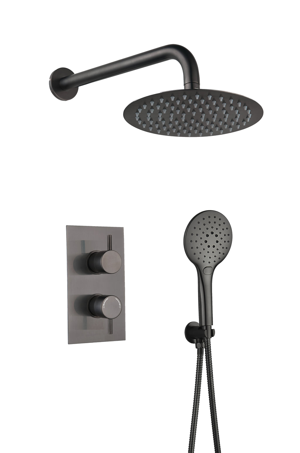Round Concealed Thermostatic Shower Kit