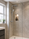Menai Premium Square Thermostatic Overhead Shower