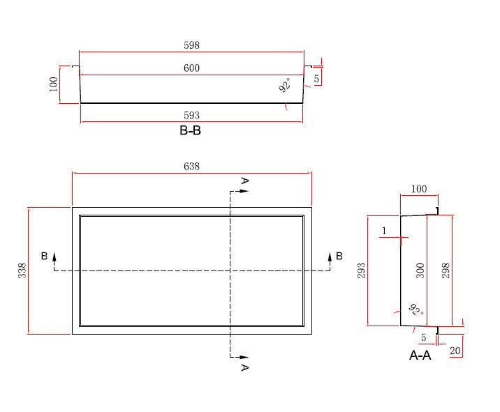 Technical drawing with dimensions labeled on a white background